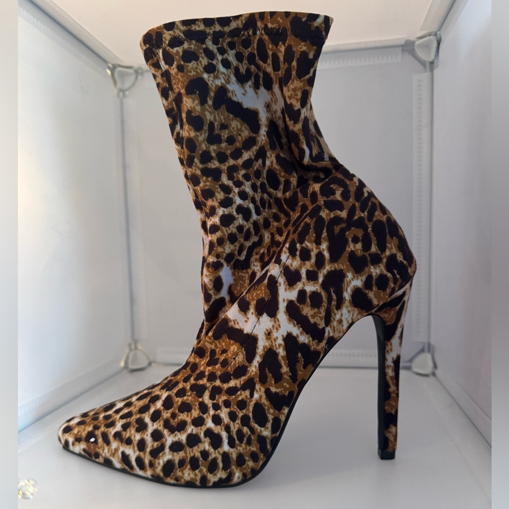 Animal Print Booties